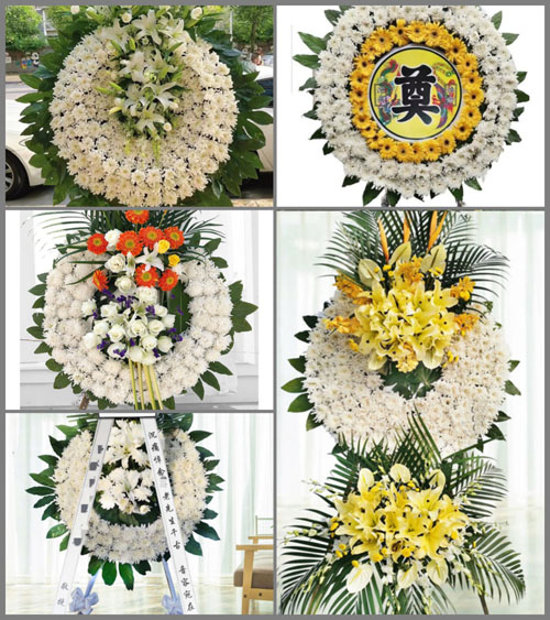 山东莱芜莱城区雪野镇吕祖泉村花圈速递